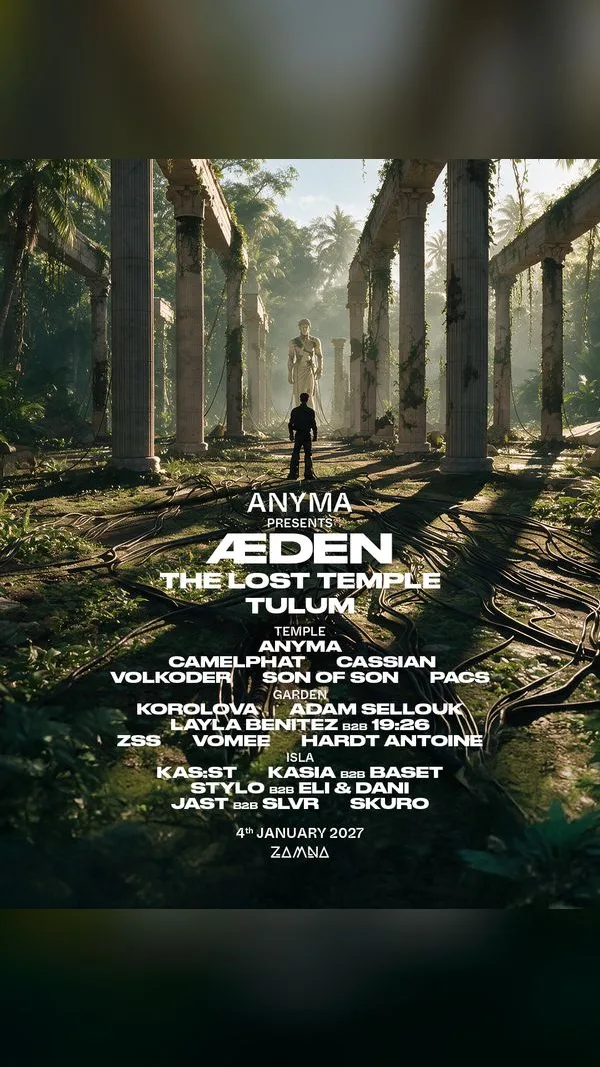 Anyma presents ÆDEN: The Lost Temple flyer