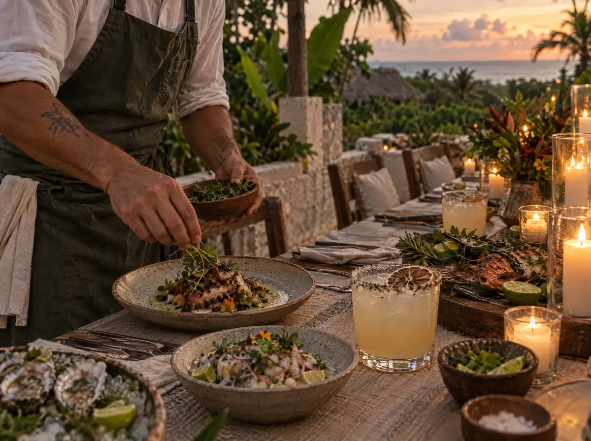Private chefs & bartenders in Tulum, arranged by Bon Vivant