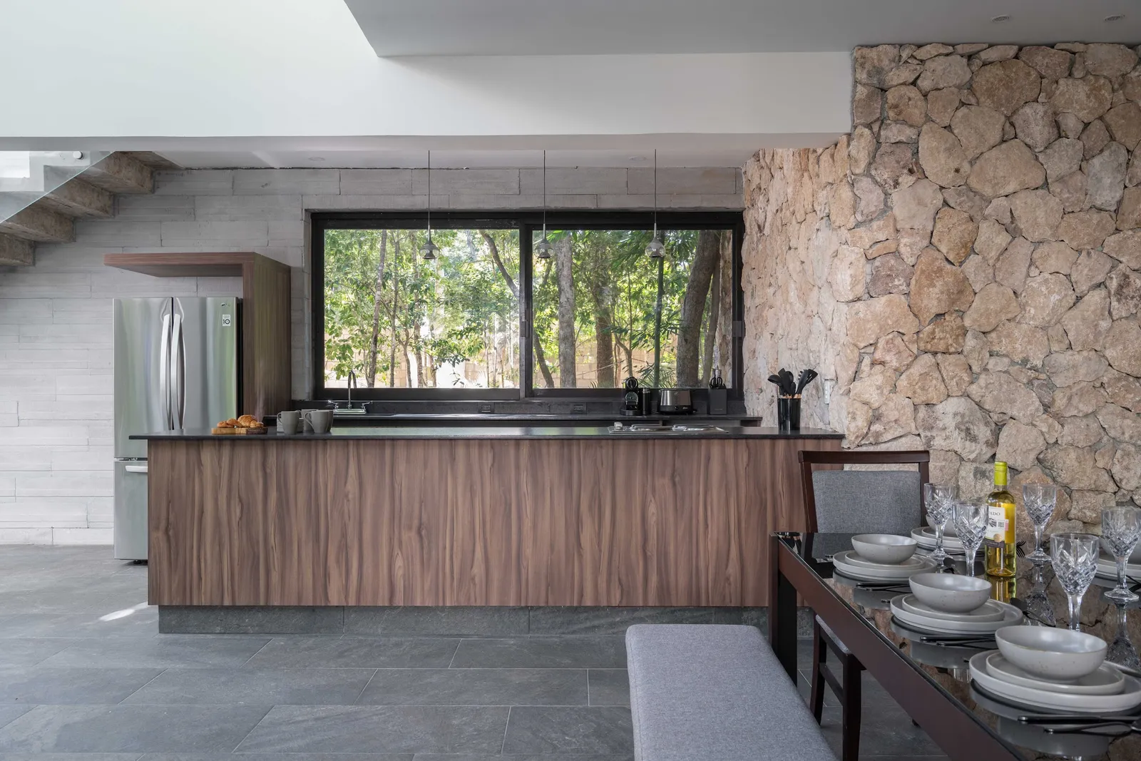 Kitchen and dining area at Villas Twelve #5